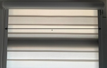 Рулонная штора день-ночь в кассете, дуб золотой, орех, до 50 см.