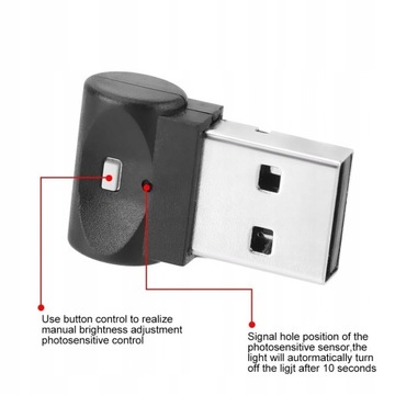 автоматическая светодиодная USB-лампа RGB