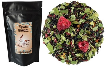 LIPOWO MALINOWA - Herbata SUPER owocowa 100 g lipa malina