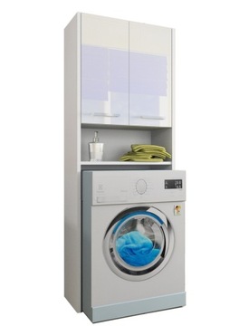 Szafka łazienkowa nad pralke LUNA 64 cm POŁYSK AK