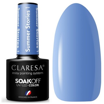 Claresa Lakier Hybrydowy SUMMER STORIES 1 niebieski intensywny połysk SEOL
