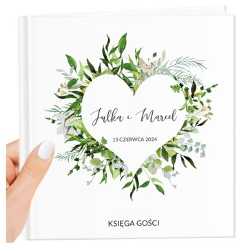 Księga Gości Weselnych Białe Kartki I Na Wpisy i Zdjęcia z Instax Polaroid