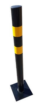 SŁUPEK PARKINGOWY CZARNY BLOKADA STAŁA 60CM 60 CM PARKINGOWA
