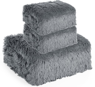 KOMPLET NARZUT WŁOCHACZ PLUSZ FUTRZAK 200/220 + 2X70/160 SARA HOME