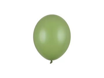 Balony lateksowe małe zielony khaki 5cali 25szt