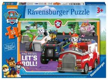 RAVENSBURGER PUZZLE DLA DZIECI 2D: PSI PATROL 35 ELEMENTÓW 8617