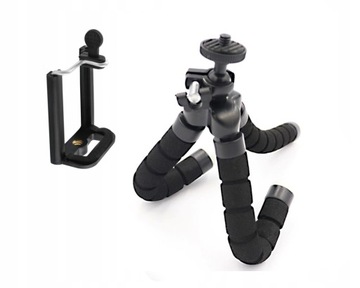 IRIS Tripod giętki elastyczny mini statyw + uchwyt na telefon smartfon czar