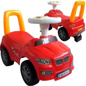 JEŹDZIK PCHACZ AUTO SAMOCHÓD 2w1 DŹWIĘKI klakson