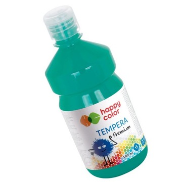 HAPPY COLOR FARBA TEMPERA PREMIUM NIEBIESKA TURKUSOWA 500ml