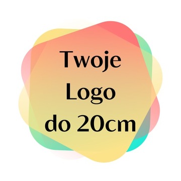 Naprasowanka Logo Termo Naklejka Aplikacja do 20cm Znakowanie Własny Nadruk