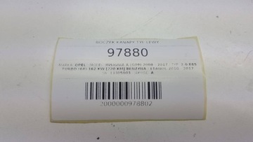 BOCZEK KANAPY PODUSZKA TYŁ LEWY 13305003