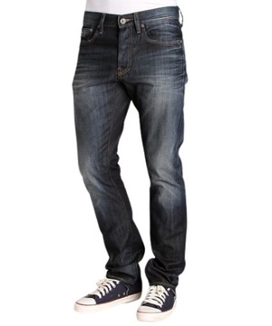 J711 MĘSKIE SPODNIE JEANSOWE JEANSY G-STAR 3301 SLIM 28/34