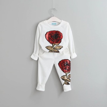 DD6 Dres dla dziewczynek red rose 130