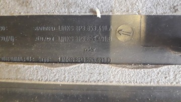 NAKŁADKA NA PRÓG LISTWA PROGOWA AUDI A3 8P 3 DRZWI