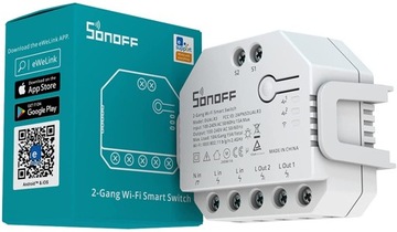 INTELIGENTNY PRZEŁĄCZNIK WIFI SONOFF DUAL R3 LITE