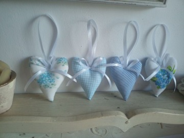 КУЛОНЫ «СЕРДЕЧКИ» из ХЛОПКА комплект из 4 шт.