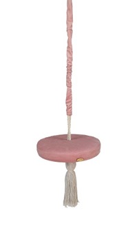 Качели детские для дома и сада, диск РОЗОВЫЙ