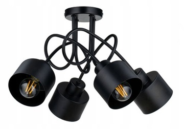 LAMPA SUFITOWA ŻYRANDOL WISZĄCA LOFT METAL KUBEK