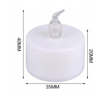 24 мерцающих светодиодных чайных свечи с дистанционным управлением