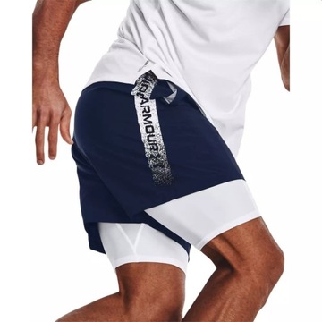 Under Armour Szorty sportowe UA Woven Graphic Shorts 1370388 Granatowy Regu