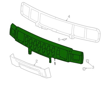 HUMMER H2 03-09R MŘÍŽKA CHLADIČŮ MASKA CHROM ORIGINÁLNÍ OEM