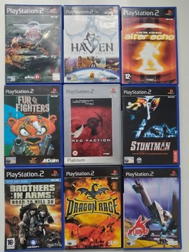ZESTAW PS2 PAL ENG KOLEKCJA GRY PLAYSTATION 2 * 9 GIER