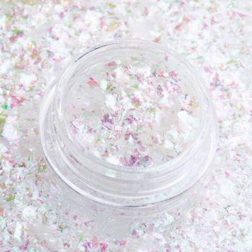 ZESTAW OZDÓB WIOSENNYCH 10x EFEKT PYŁEK BROKAT HOLO ZDOBIENIA