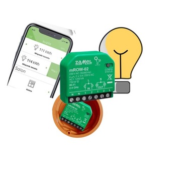 Odbiornik Wi-Fi 2-kan. Mini dopusz. mROW-02 SUPLA