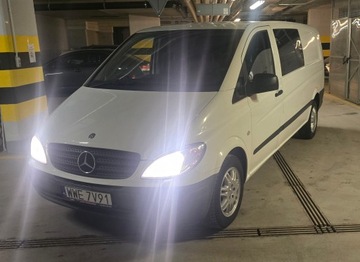 Mercedes Vito W639 Kombi Facelifting 122 CDI 224KM 2010 Mercedes-Benz Vito 120cdi extra long 6 osób brygadówka hak automat, zdjęcie 10