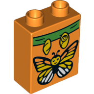 LS NOWE LEGO DUPLO TEMATYCZNY 1x2x2 MOTYL MOTYLKI