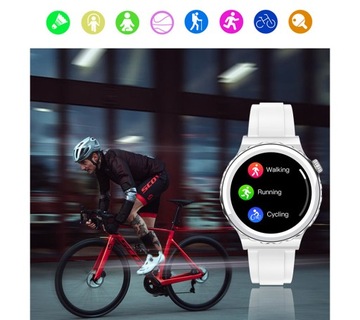 Женские часы SMARTWATCH Rubicon CERAMICS SMS STEPS 360x360 MENU PL 220mAh