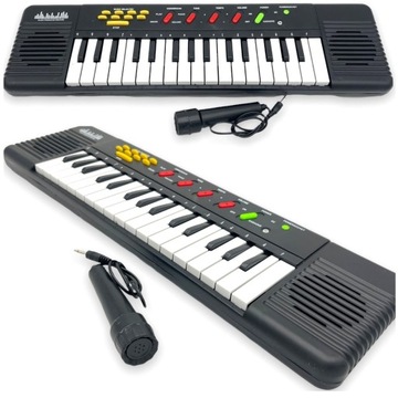 KEYBOARD DUŻY DLA DZIECI PIANINO ORGANY PIANINKO + MIKROFON