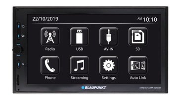 Blaupunkt Amsterdam 290BT Radio samochodowe 2DIN LCD Bluetooth Zielona Góra