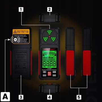 ИЗМЕРИТЕЛЬ ЭЛЕКТРОМАГНИТНОГО ПОЛЯ РАДИОВОЛНОВОЙ ТЕСТЕР ЭДС HABOTEST HT629