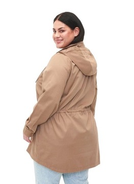 PŁASZCZYK KURTKA PARKA PRZEJŚCIOWA ZIZZI PLUS SIZE 606G 44