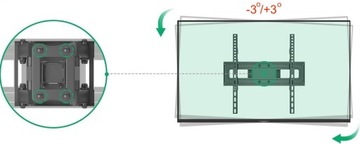 ПРОЧНОЕ ВРАЩАЮЩЕЕСЯ КРЕПЛЕНИЕ ДЛЯ ТЕЛЕВИЗОРА 75 70 65 55 дюймов НАСТЕННАЯ ВЕШАЛКА ДЛЯ ТЕЛЕВИЗОРА VESA