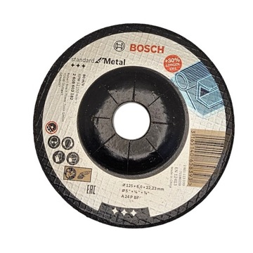 BOSCH TARCZA KORUNDOWA do szlifow. stali 125/6,0mm