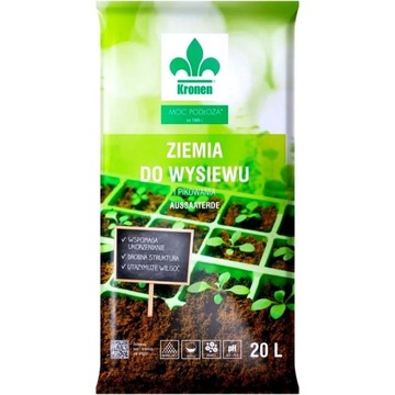 PODŁOŻE ZIEMIA DO WYSIEWU I PIKOWANIA 20L KRONEN