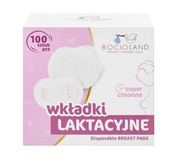 Wkładki laktacyjne superabsorbent BOCIOLAND 100szt