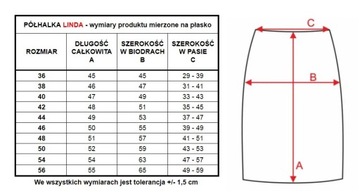 Krótka gładka półhalka Linda : Kolor - czarny, Roz