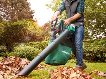 Аккумуляторная воздуходувка для листьев PARKSIDE x20 В