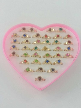 КОЛЬЦА для девочек, детские УКРАШЕНИЯ 36 в 1
