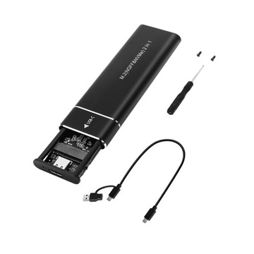 Адаптер корпуса Plug and Play M.2 NVMe Универсальный, легкий, черный