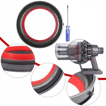 Уплотнительное кольцо пылесборника для Dyson V10/SV12 + отвертка T8
