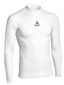 Koszulka termoaktywna z długim rękawem SELECT Turtleneck biała - 10/12 lat