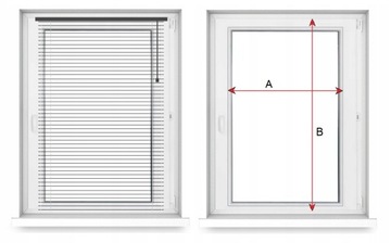 ŻALUZJE ALUMINIOWE 25 MM NA WYMIAR KOLORY 150x110