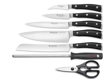 Wüsthof Classic Newset Set в блоке, черный, 7
