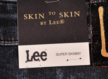 LEE spodnie SUPER skinny SKIN TO SKIN W28 L33