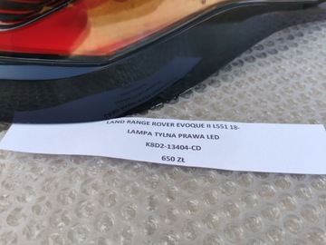 LAND RANGE ROVER EVOQUE II L551 18- SVĚTLO ZADNÍ PRAVÁ LED K8D2-13404-CD