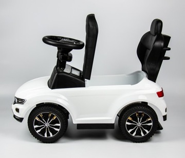 RIDE ON PUSH CAR 3IN1 VW РЕЗИНОВЫЕ КОЛЕСА КОЖАНЫЙ АВТОМОБИЛЬ ПОДАРОК ​​НА ОДИН ГОД